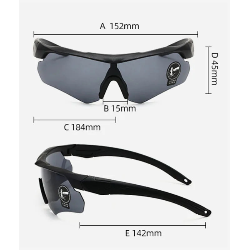 New Half Frame Square Sunglasses – UV400 Outdoor Sports and Cycling Glasses for Men, Ideal for Fishing and Sun Protection, Oculos De Sol