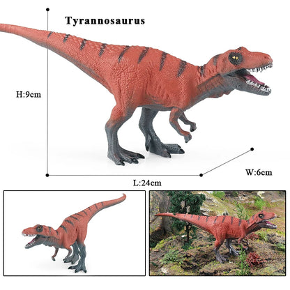 Oenux Dinosaurs World Action Figures - Savage Jurassic Collection Featuring Indominus Rex, Spinosaurus and Triceratops, Ideal Kids Gift