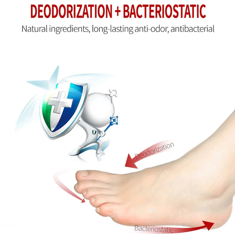 Foot Odor Deodorant Spray: Odor Removal Serum for Footwear, Socks - Anti-Itch, Anti-Sweat Powder Foot Care Solution