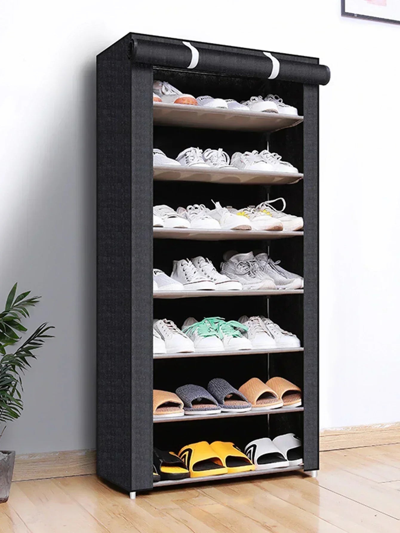 Multilayer Dustproof Shoe Rack - Minimalist Nonwoven Shoe Cabinet Organizer for Space-Saving Home Storage