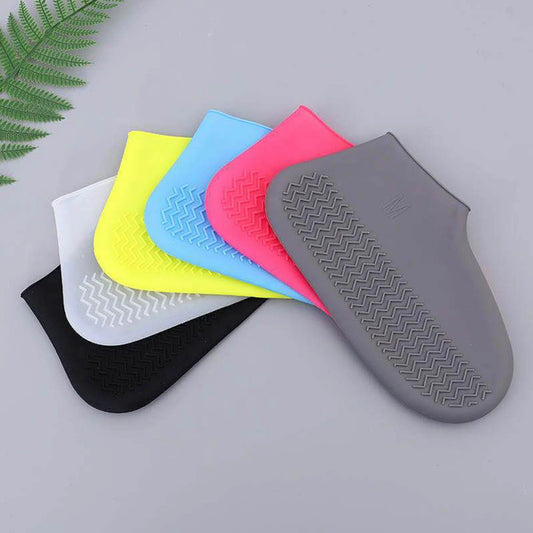 2 Pack Waterproof Silicone Shoe Covers - Non-Slip, Wear-Resistant, High Elastic Rain Boots for Outdoor Use, Unisex and Reusable