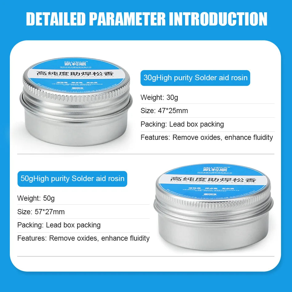 High Purity Rosin Soldering Flux: Lead-free Electric Soldering Iron Repair Welding Paste - Essential for Welding and Repair Jobs