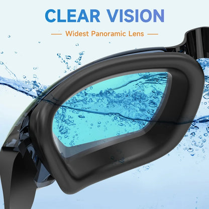 Anti-fog UV Protection Swimming Goggles - Waterproof Silicone Adjustable Swim Pool Eyewear for Men Women Adults, Diving Glasses