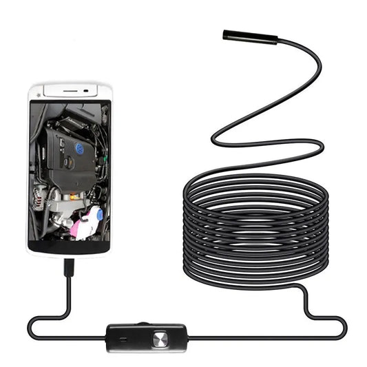 Flexible Waterproof Mini Industrial Endoscope Camera: MM Class, Adjustable for Mobile Phones