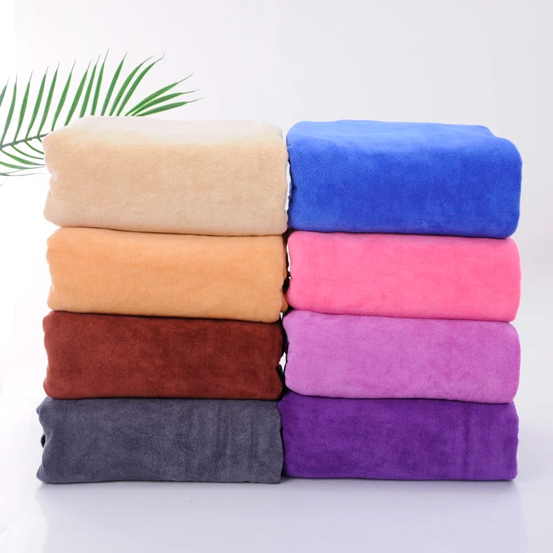 Thickened Large Microfiber Bath Towel – Super Absorbent and Quick-Drying Multi-Purpose Towel