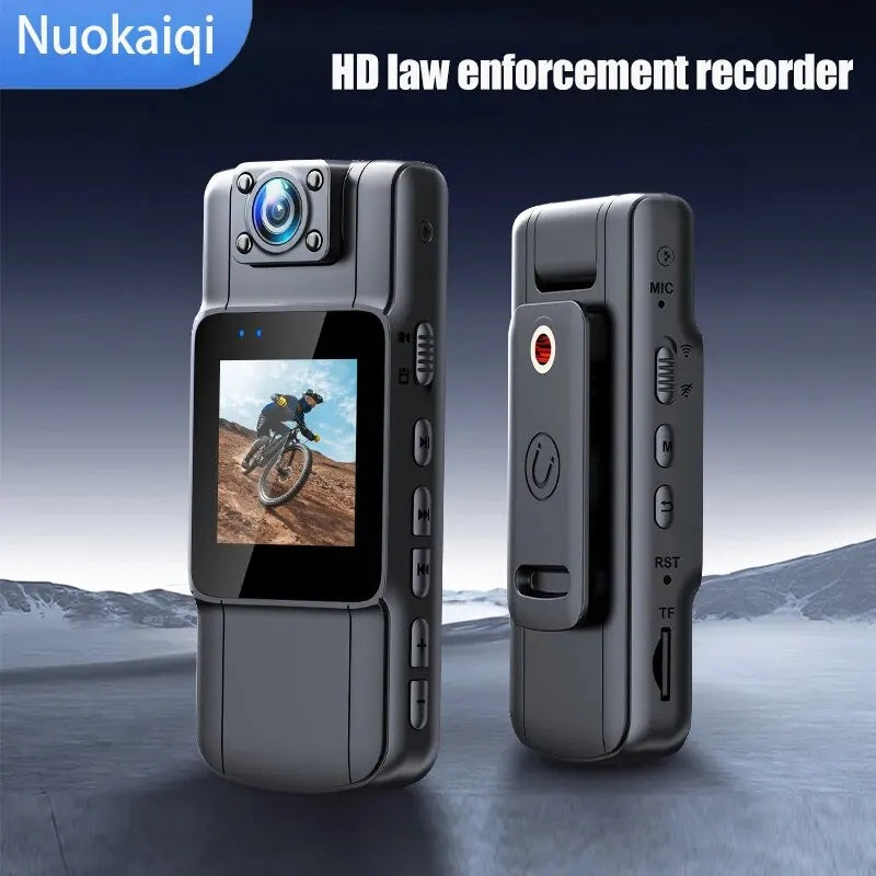 HD 1080P Handheld Driving Recorder - Back Clip Law Enforcement Instrument with Infrared Night Vision, WiFi Portable Smart Camera