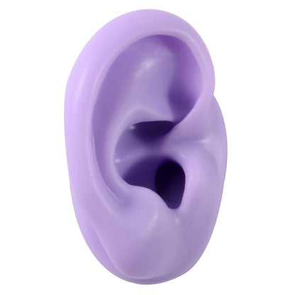 Professional Silicone Ear Model for Piercing Practice - Reusable Earring and Ear Stud Display Tool, Ideal for Body Jewelry Showcasing