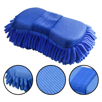 Car Wash Glove - Microfiber Chenille Sponge for Care Washing, Detailing Brush Pad, Multifunction Cleaning Tool, 1 Piece