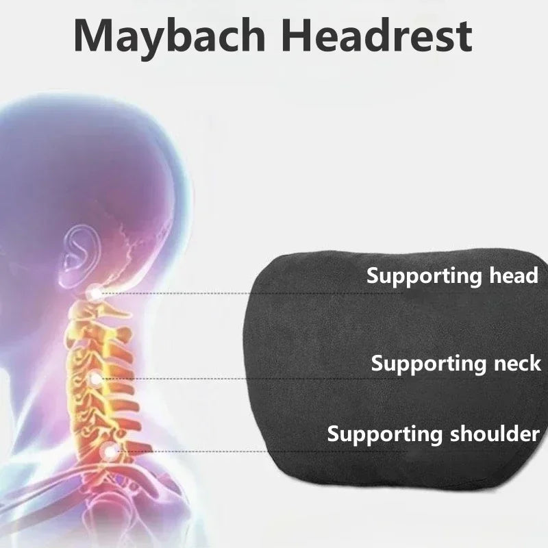 High-Quality Car Headrest Neck Support: Soft Universal Adjustable Seat Pillow - Maybach Design S Class Neck Rest Cushion