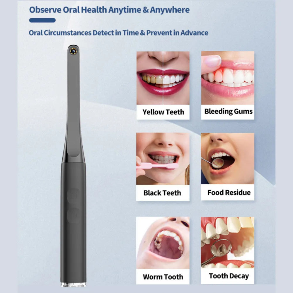 2MP HD Wireless Visual Intraoral Camera - Dentist Tool Set with WIFI Endoscope for IOS, iPhone, Android, and Mac