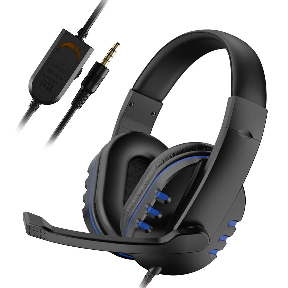 Wired Gaming Headset - 3.5mm Earphones with Microphone for PS4, PlayStation 4, PC, and Chat