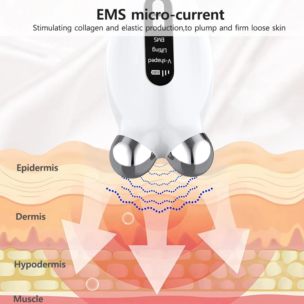 Face Lifting Massager - EMS Microcurrent Wrinkle Lift Machine for Facial Massage and Anti-Wrinkle Care