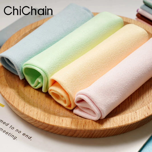 5PCS Microfiber Eyeglass Cleaning Cloth - Adaptable for Screens, Lenses, Nylon or Polaroid Glasses, Random Color 15*18cm