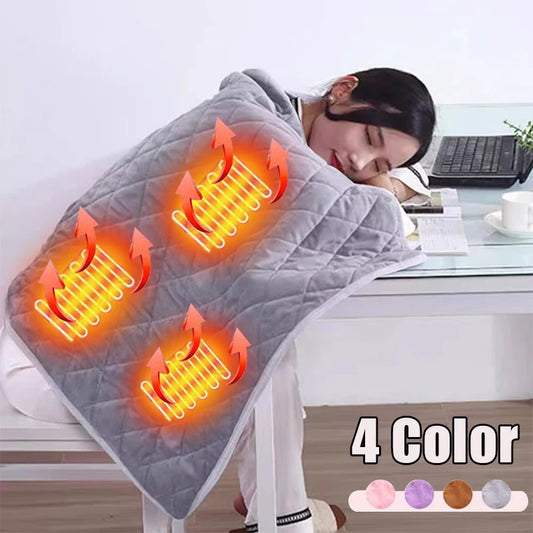 USB Electric Blanket - Power Bank Compatible, Winter Bed Warmer, Thick Body Heater for Office and Home Use