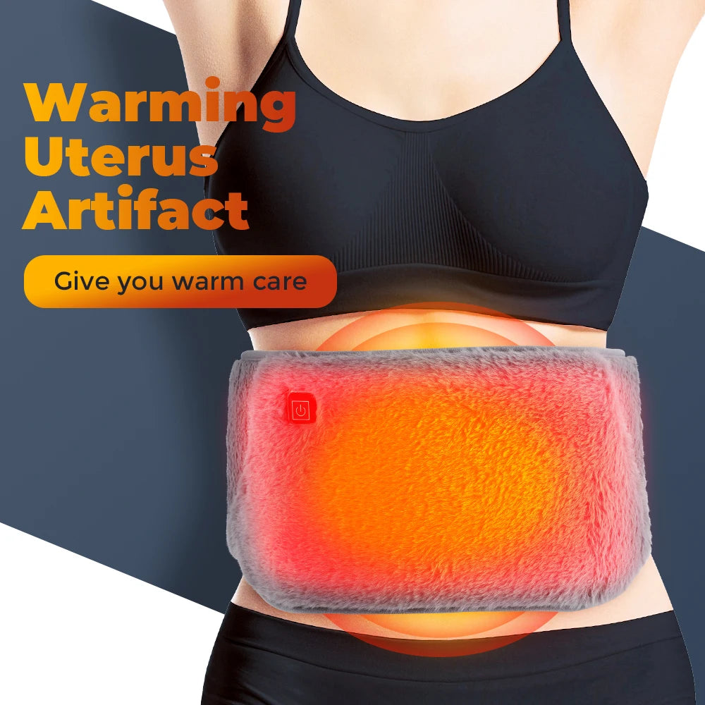 Graphene Menstrual Heating Pad | Uterus Warm Belt with Temperature Control | Female Cold Protection | 65℃-55℃-45℃ | Unique Design