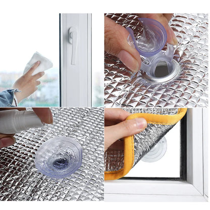 Home Window Sun Shade Film: Aluminum Foil Insulation for Anti-UV Sun Protection - Sunshine Room Protector