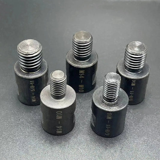 Universal Angle Grinder Adapter: M10 M14 to 5/8-11 Thread Converter - Connects Polishing Pads, Saw Blades, Hole Saw Tools