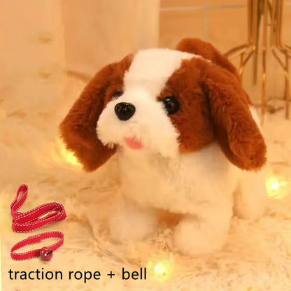 Interactive Plush Baby Toy Dog - Walks, Barks and Wags Tail, Electronic Puppy Montessori Toy for Boys and Girls, Ideal Christmas Gift