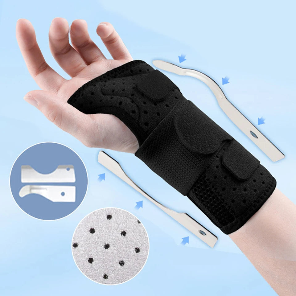 Breathable Professional Wrist Support | Splint Brace for Arthritis, Carpal Tunnel, Sprains, Tendinitis