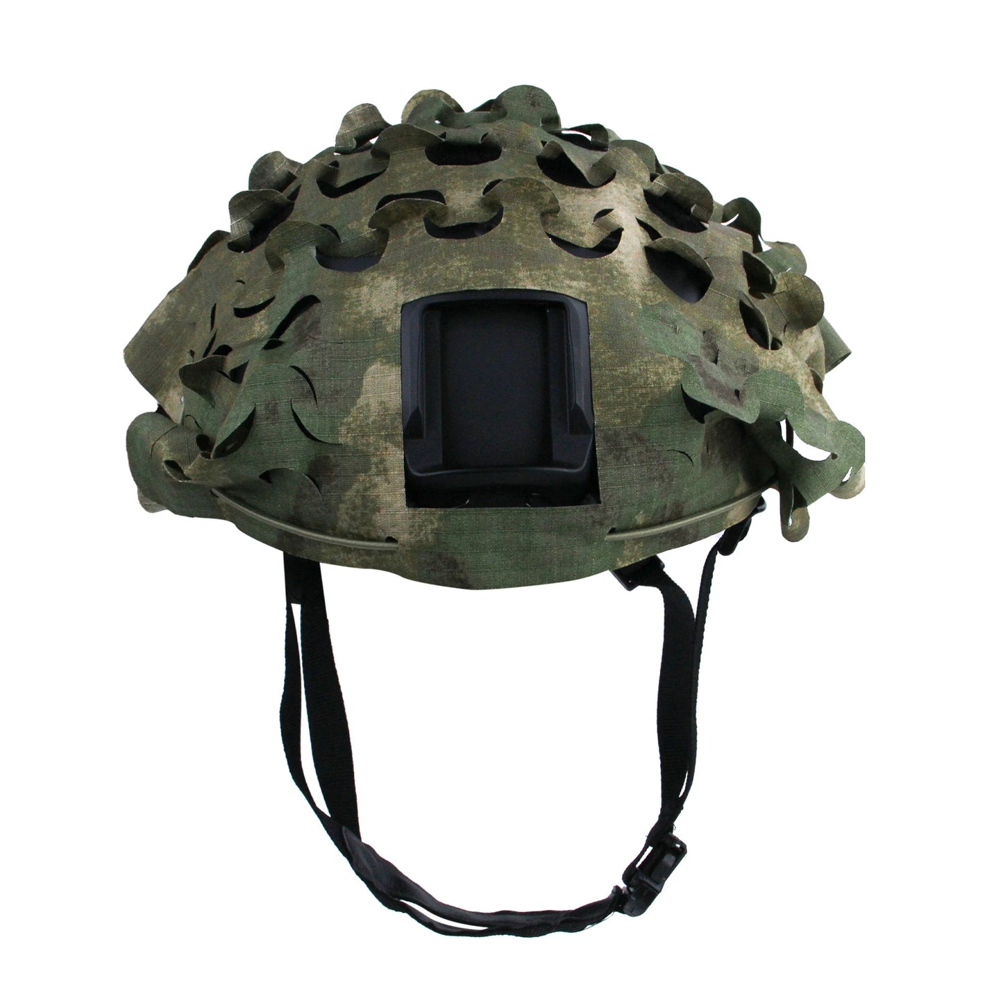 3D Camo Net Airsoft Helmet Cover - Laser Cut Nylon with Drawstring, CS Wargame Paintball Paratrooper Hunting Accessories