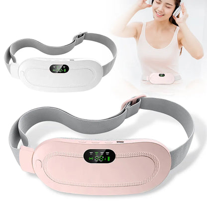 Portable Menstrual Heating Pad - Warm Palace Waist Belt, Period Cramp Massager, Dysmenorrhea Relief Belt