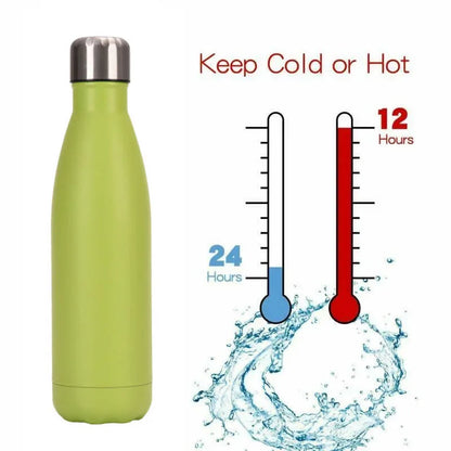 500ml Sport Bottles - Double Wall Insulated Vacuum Flask Stainless Steel Thermos, Large Capacity Coke Bottle, Car Water Cup