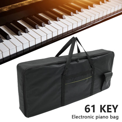 Portable Waterproof Oxford Cloth Keyboard Bag - Thicken Protective Storage Bag for Electronic Organ and Piano Instrument