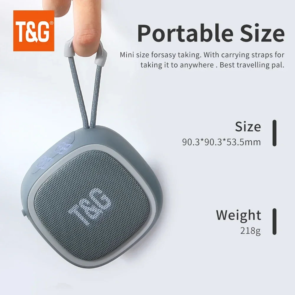 TG659 Mini Wireless Bluetooth Speaker - Powerful TWS Bluetooth 5.3 Sound Box - HIFI Loudspeaker with TF Card and  Radio Support