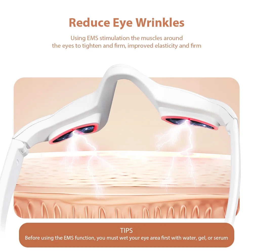 Foreverlily Eye Massager Glasses - Relieves Eye Fatigue, Under-Eye Relief Massager for Stress Reduction