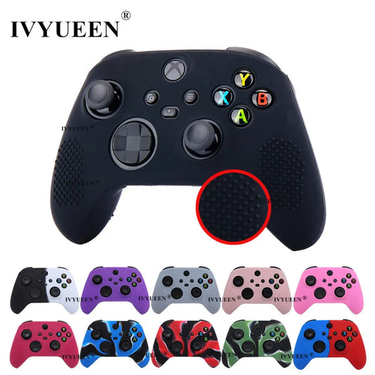 IVYUEEN Anti-Slip Silicone Case for Xbox Series X/S Core Controller, Mixed Color Protective Grip Cover