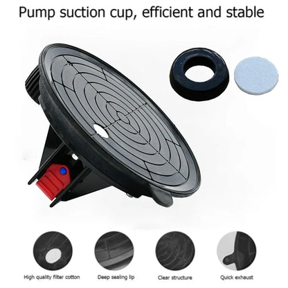 8 Inch 250KG Air Pump Vacuum Suction Cups Powerful Heavy-Duty Strong Hand Pump Sucker Lifted Magnets Handling Tools