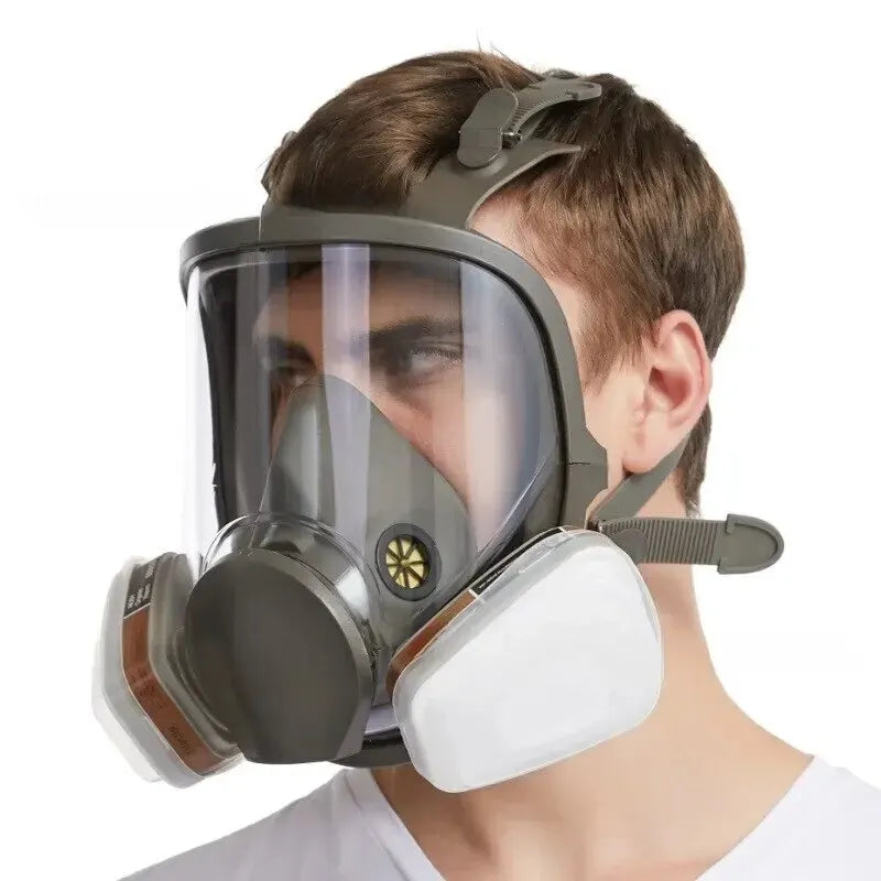 6800 Anti-Fog Gas Mask - Industrial Paint Spray Safety Work Dust Filter - Full Face Protection with Formaldehyde