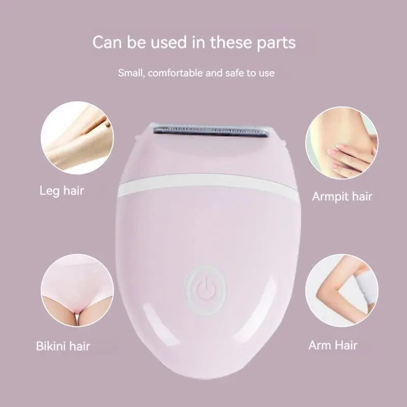 Precision Hair Removal Trimmer for Women - Waterproof, Whole Body Washable, Knife Tip Design - Say Goodbye to Armpit and Leg Hair with No Black Spots