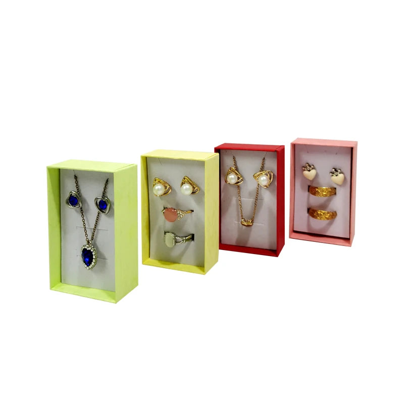 12Pcs Jewelry Gift Boxes - Ring, Necklace, Pendant, Earrings Organizer Display Holder, 5x8x2.5cm Trinket Storage Props