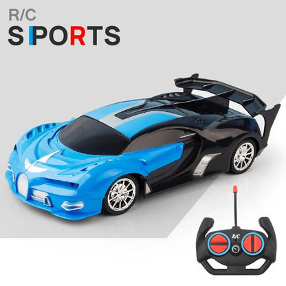 1/18 Scale RC Sports Car with LED Light - 2.4G Radio Remote Control, High-Speed Drifting Vehicle, Racing Toy for Boys and Girls