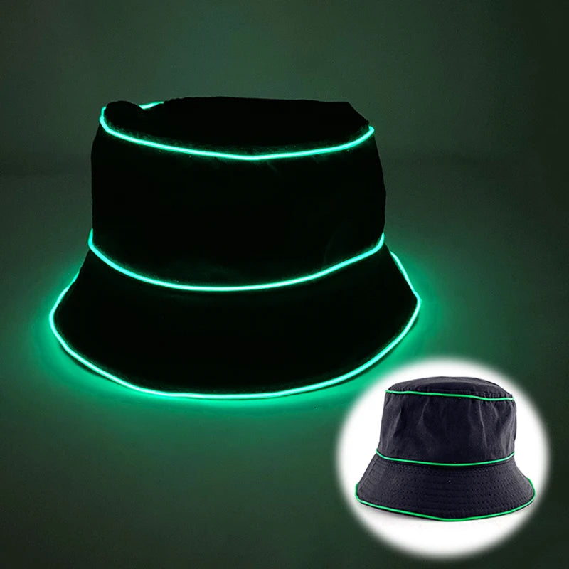 New Pearlescent Cowboy Hat - Glowing Cowgirl Cap for Dance Costumes, Neon Nightclub Decor