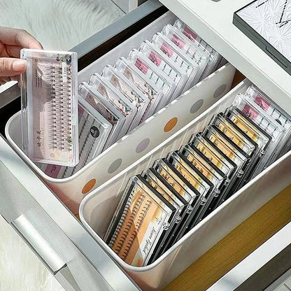 False Eyelash Storage Box - Organizer for Eyelash Extension Tools, Lash Accessories, Cosmetic Makeup, 1 Piece