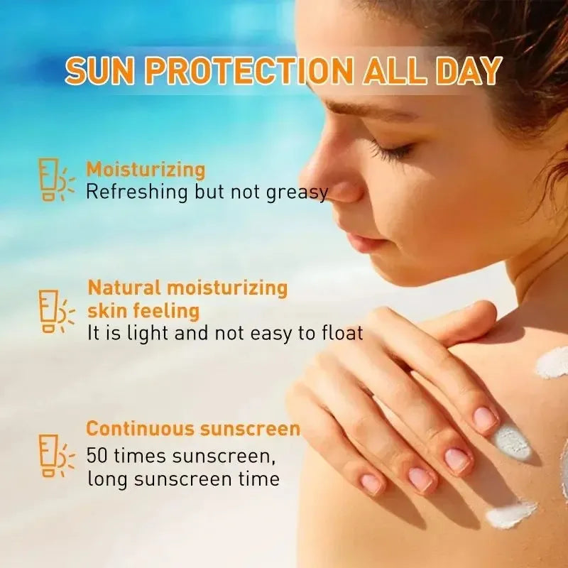 Original SPF 50 Sunscreen Cream - Whitening Sunblock for Face and Body, Skin Protection Against Sun Damage