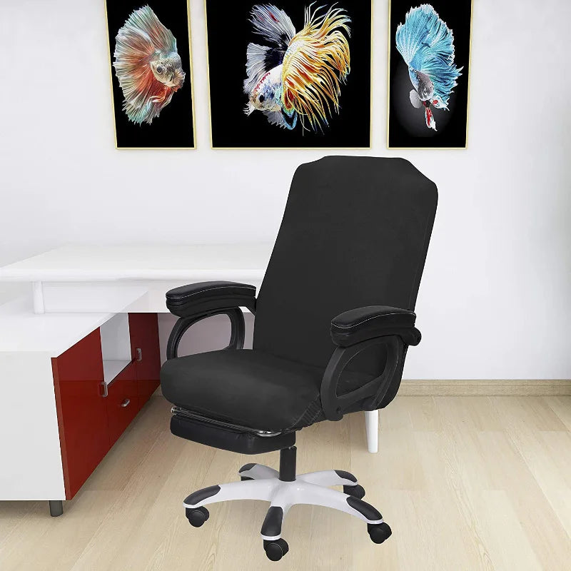 Stretch Spandex Office Chair Covers | Anti-Dirty Computer Seat Cover | Removable Slipcovers for Chairs