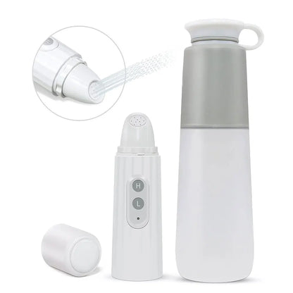 Portable Travel Handheld Electric Bidet Sprayer - Personal Hygiene Cleaner for Baby Care - Large Capacity Bottle Spray Washing