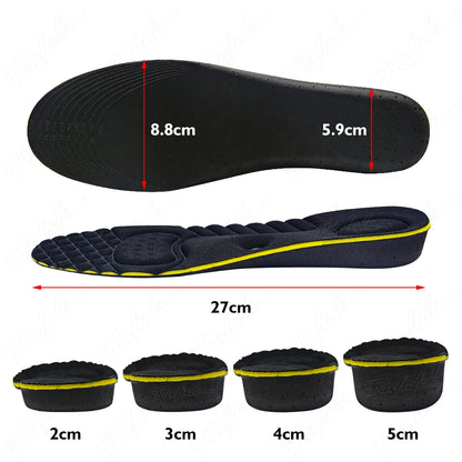 VTHRA Magnet Massage Height Increase Insoles: Invisible Arch Support Inserts for Men and  Women - Available in 2/3/4/5cm