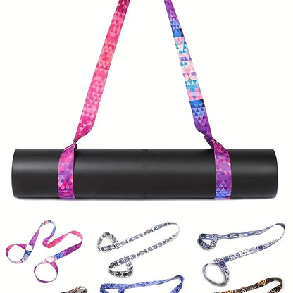 Adjustable Yoga Mat Strap – Sports Stretch Strap with Shoulder Straps for Yoga Mat Storage and Carrying