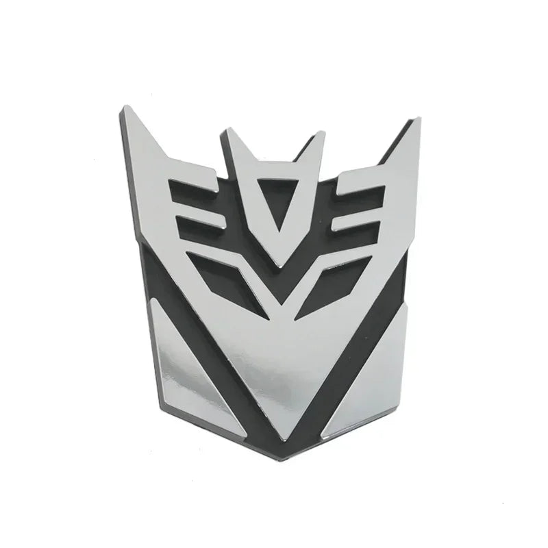 3D Transformer Car Stickers - Decepticon and Autobot Emblem Tail Decals for Car and Motorcycle Styling