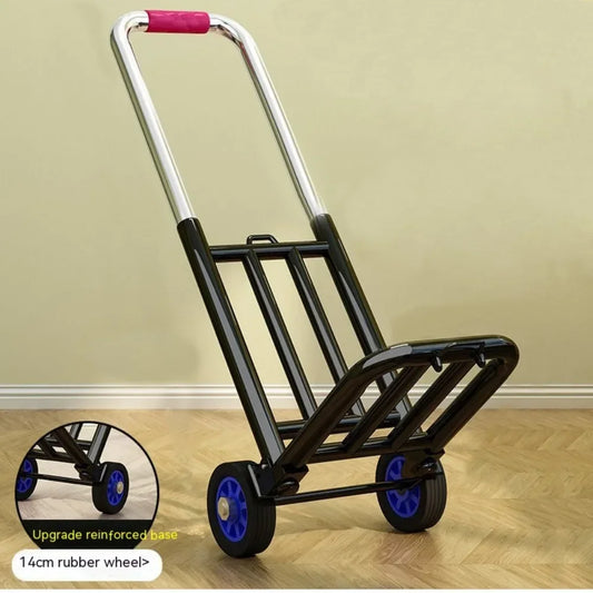 Folding Retractable Hand Truck – Portable Trolley for Shopping and Luggage | Household Magic Trailer and Cart