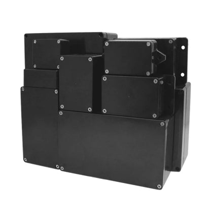 Black Box Outdoor Waterproof Case - Plastic Electronic Project Instrument Junction Box Housing, Weatherproof Protection