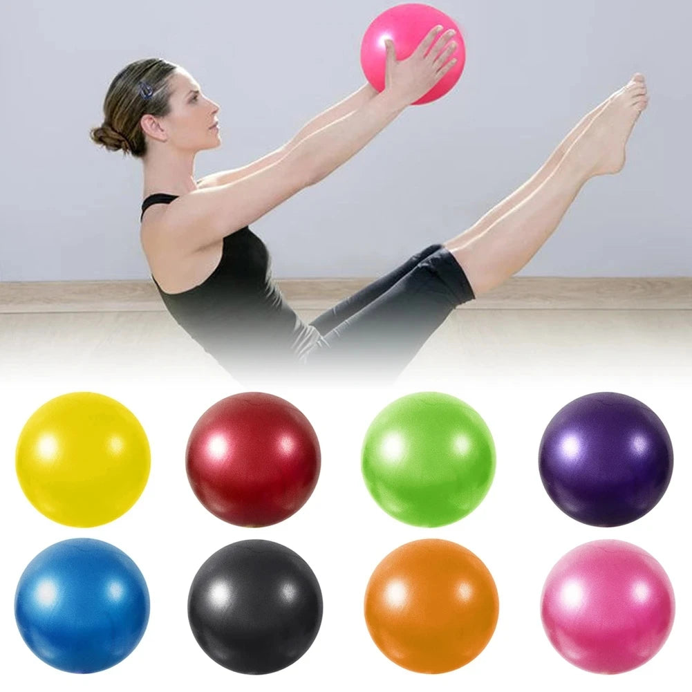 25cm Pilates Core Ball - Explosion-Proof Yoga Gym Ball for Indoor Balance and Fitness Exercises