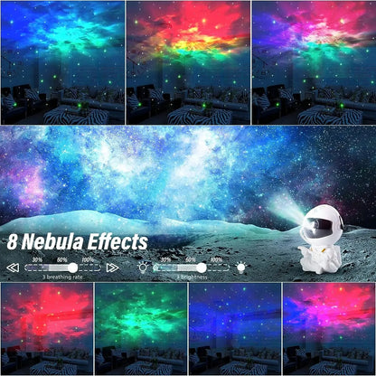 Galaxy Star Projector LED Night Light – Starry Sky Astronaut Lamp for Bedroom and Home Decoration, Children's Gifts