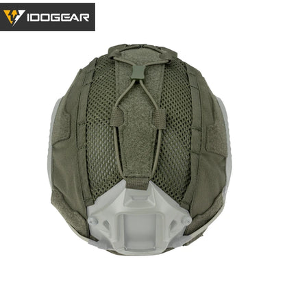 IDOGEAR Tactical Helmet Cover – Maritime Helmet with NVG Battery Pouch, Hunting Accessories Model 3812