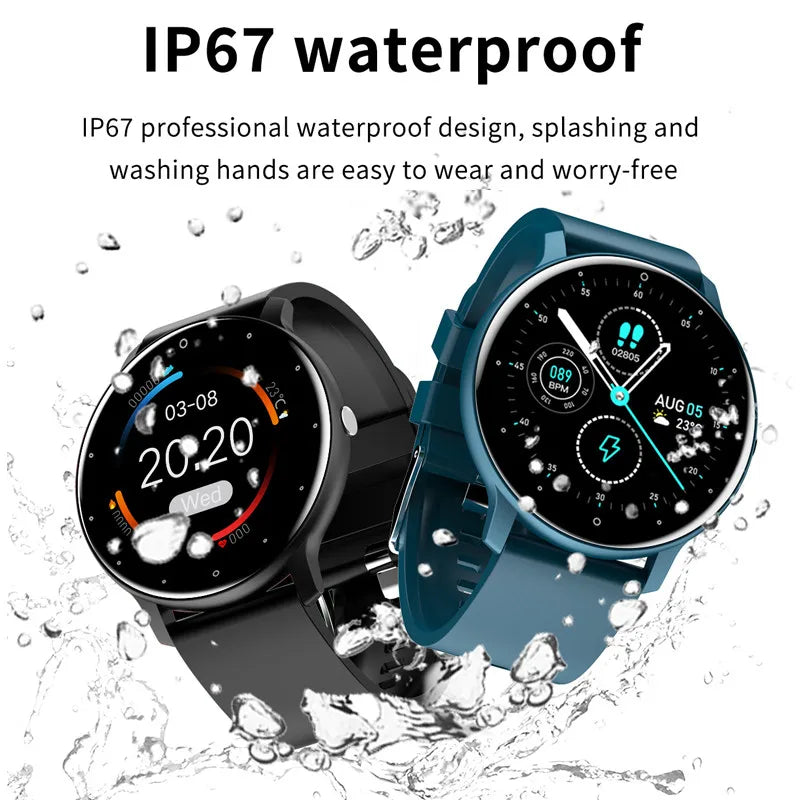 2023 Men's Smart Watch - Full Touch Screen Digital Fitness Tracker, IP68 Waterproof Sports Watch for Xiaomi & Huawei Phones