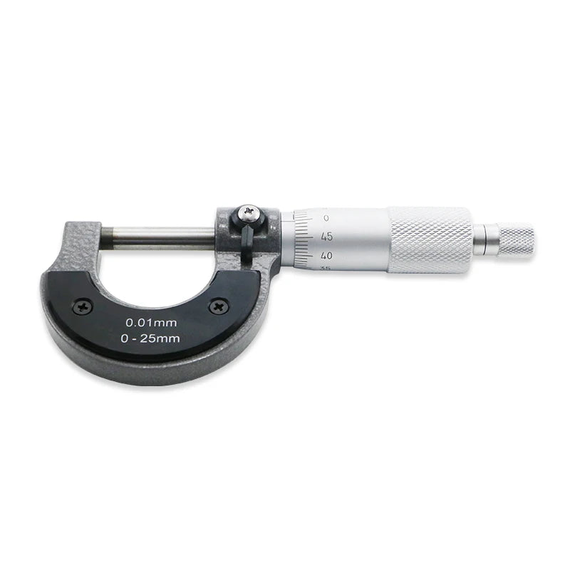 Precise Gauge Micrometer 0-25mm - 0.01mm Accuracy Outside Metric Caliper Measurement Tool